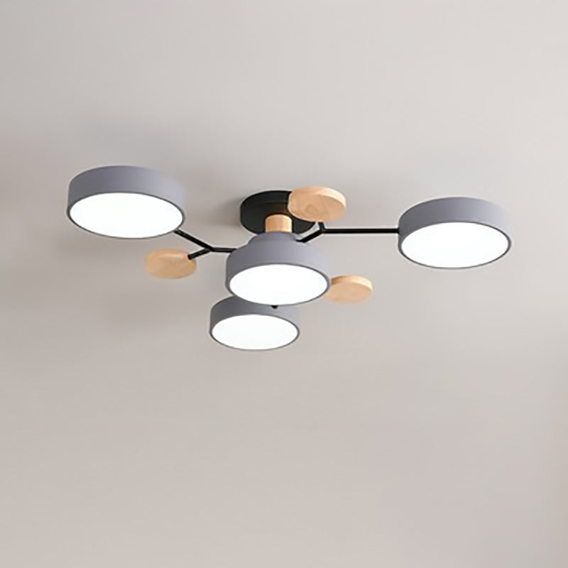 Modern Scandinavian Multi-Branch LED Ceiling Light