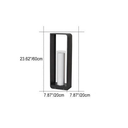 Modern Outdoor LED Frame Lantern Light