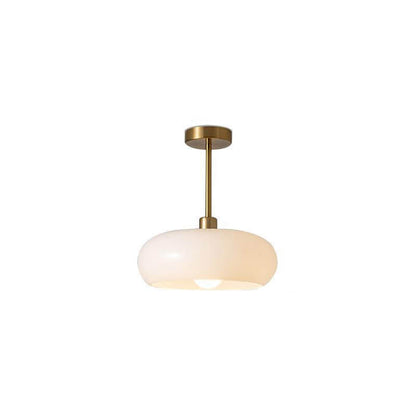 Modern Retro Amber Glass Ceiling Light