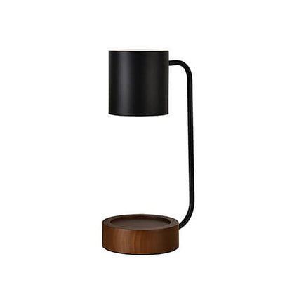 Japanese Minimalist Wood Base Table Lamp with Dimming Function