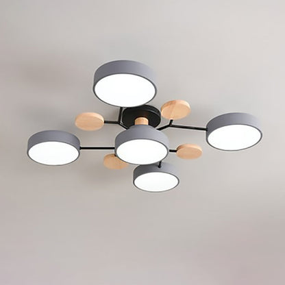 Modern Scandinavian Multi-Branch LED Ceiling Light