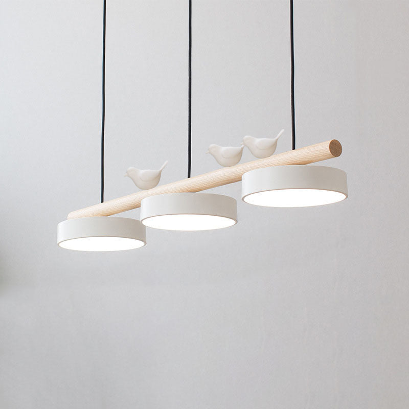 Nordic Wooden Bird LED Pendant Light
