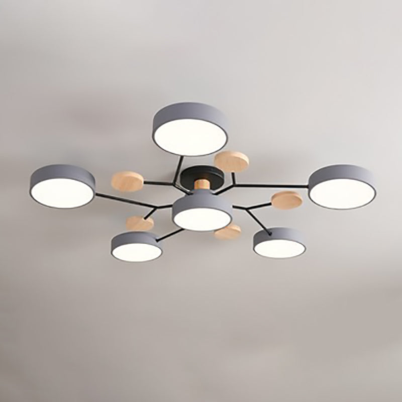 Modern Scandinavian Multi-Branch LED Ceiling Light