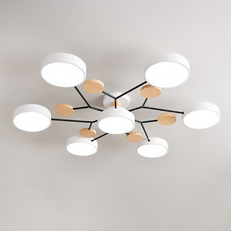 Modern Scandinavian Multi-Branch LED Ceiling Light
