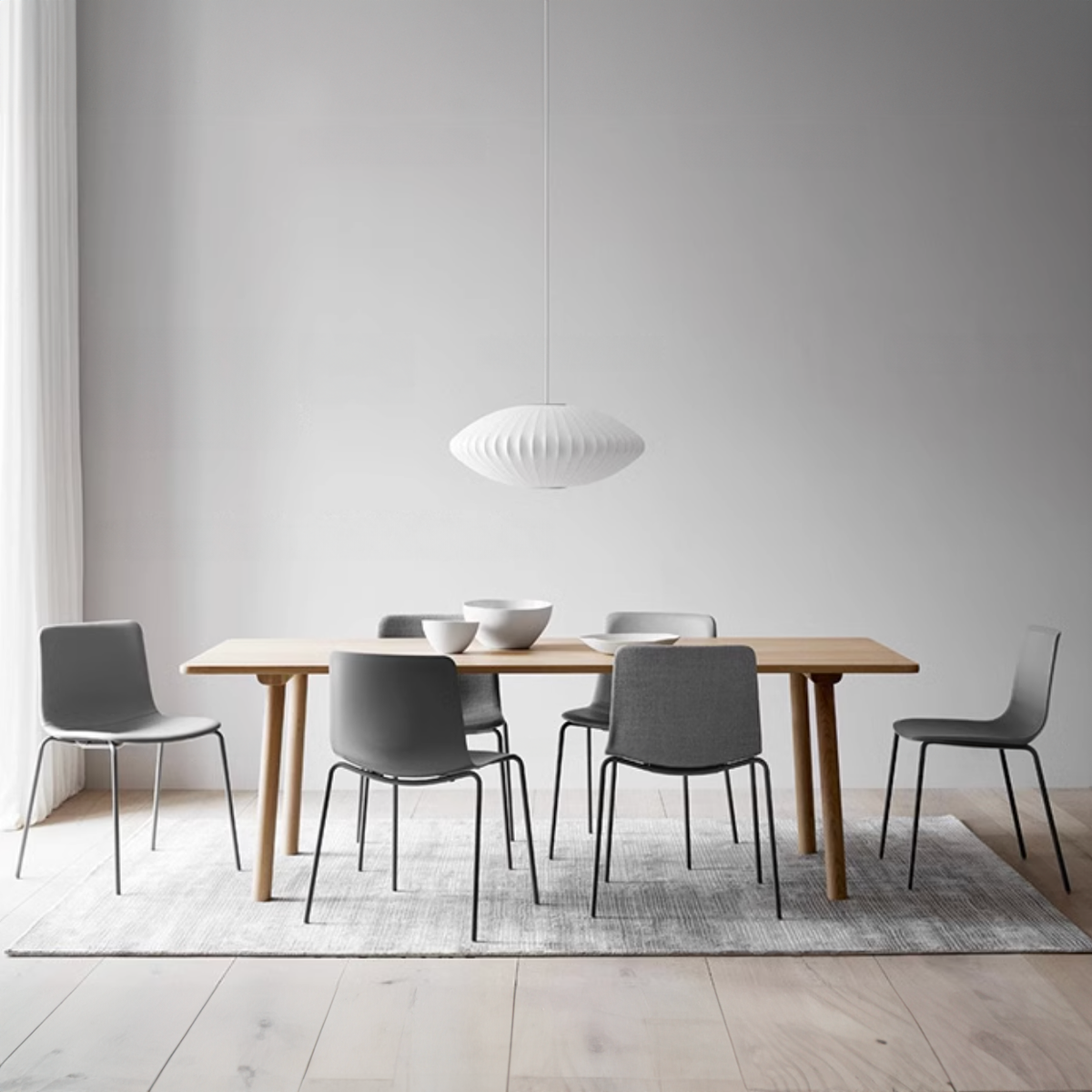 Aurora Oval Fabric Pendant