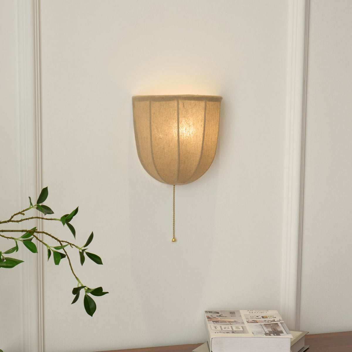 Sienna Linen Wall Sconce