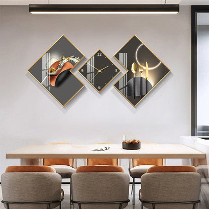 Three Piece Wall Clock Set