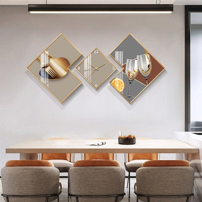 Three Piece Wall Clock Set