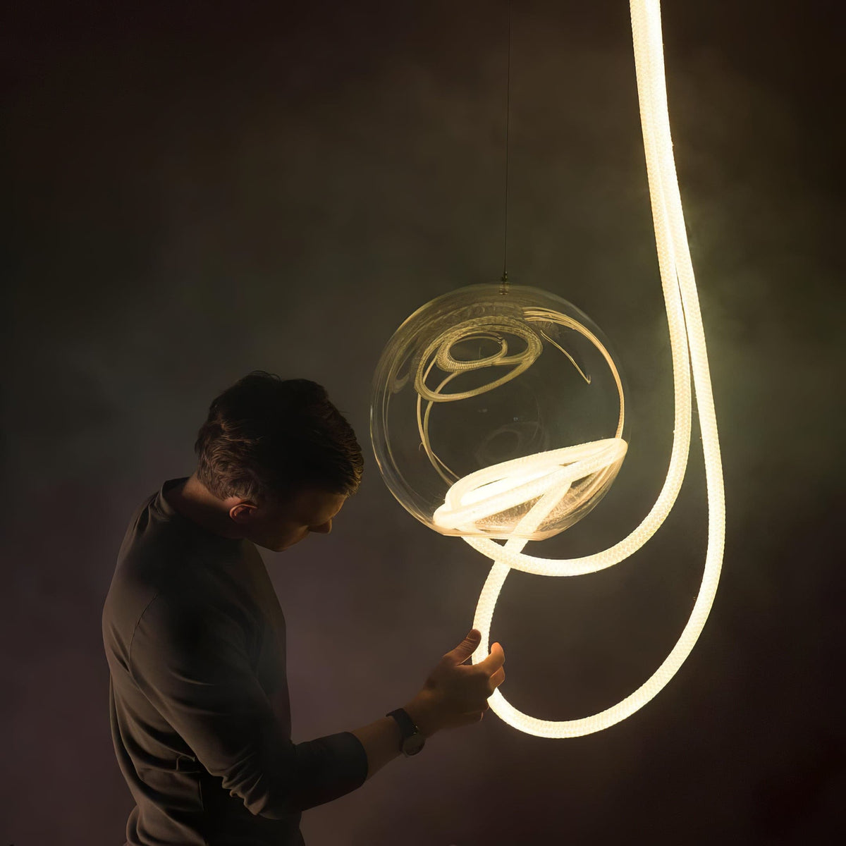 Flexible LED Pendant Ceiling Light
