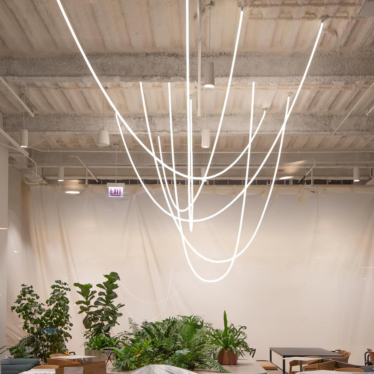 Flexible LED Pendant Ceiling Light