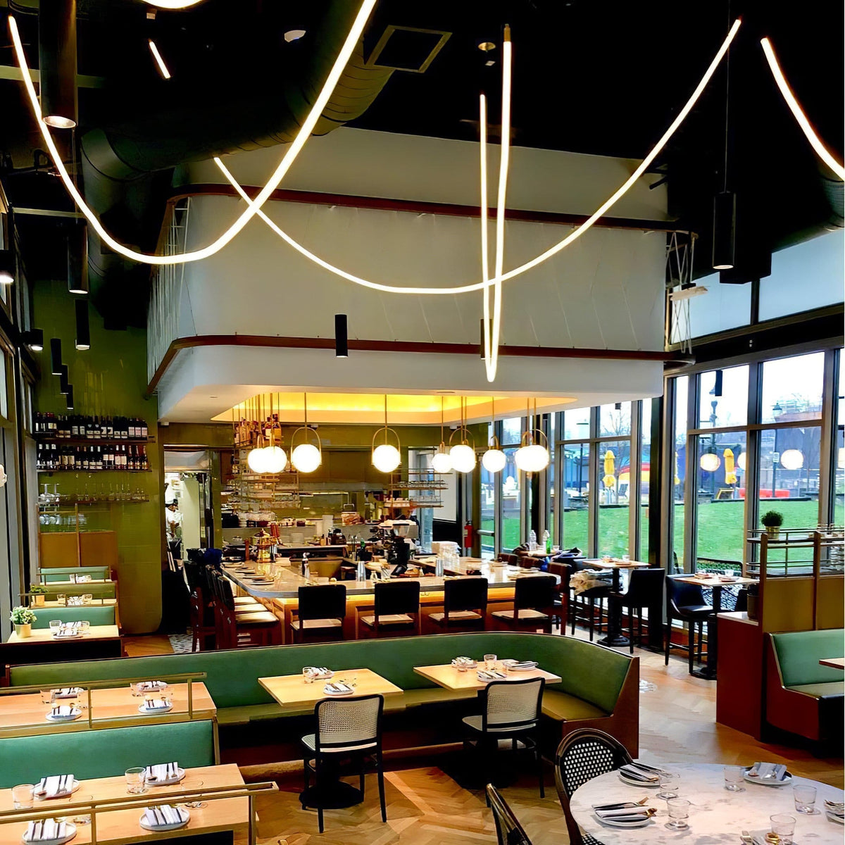 Flexible LED Pendant Ceiling Light