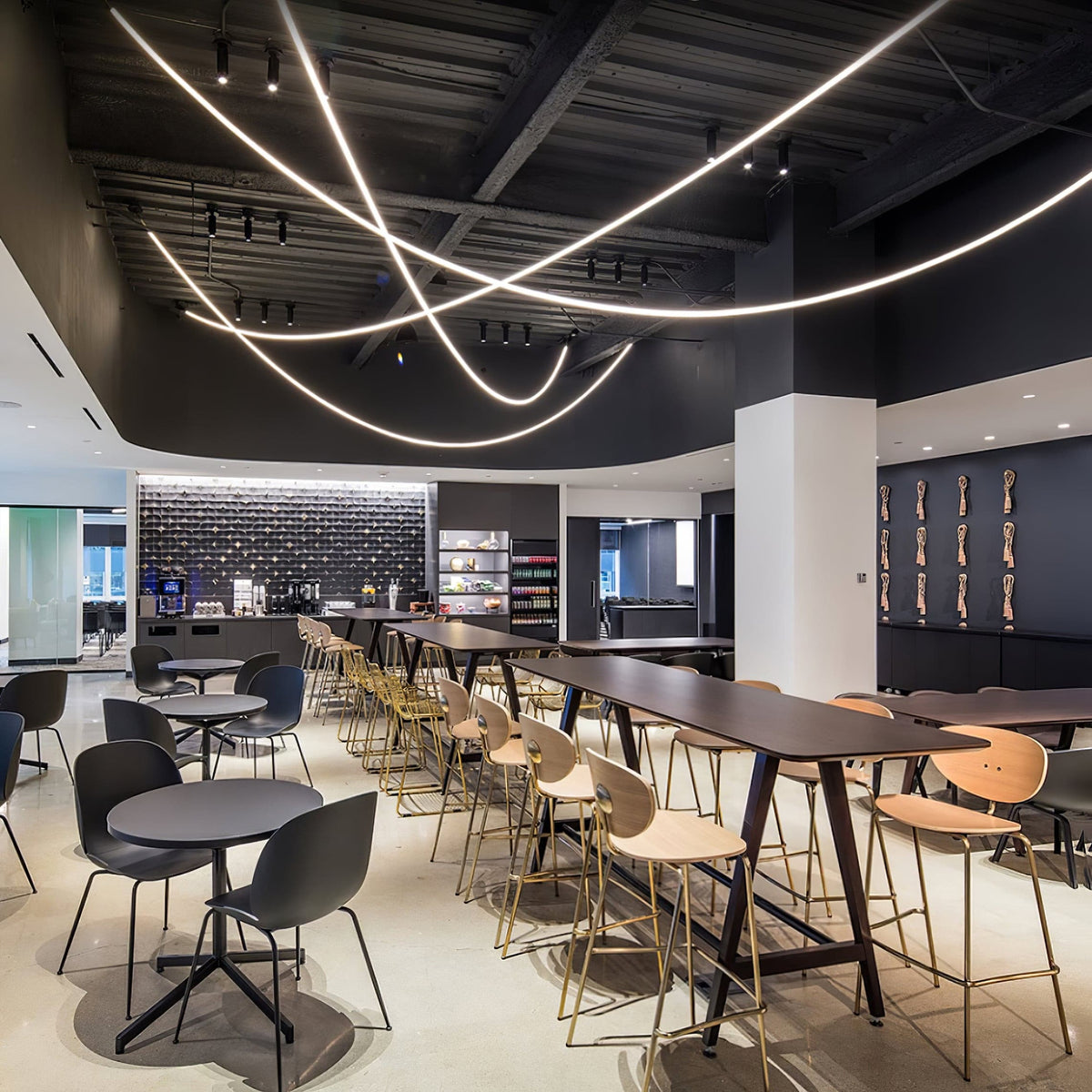 Flexible LED Pendant Ceiling Light