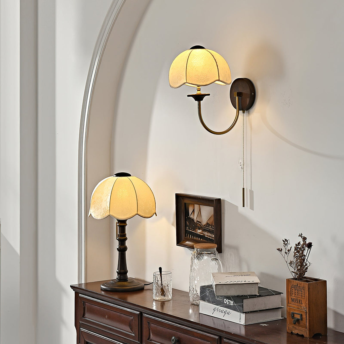 Umbrella Retro Table Lamp