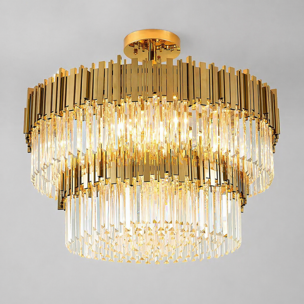 Luxury Crystal Tier Chandelier