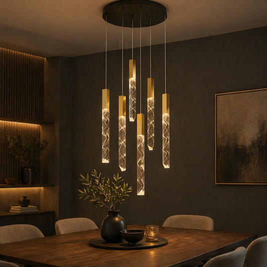 Luminous Cascade Chandelier