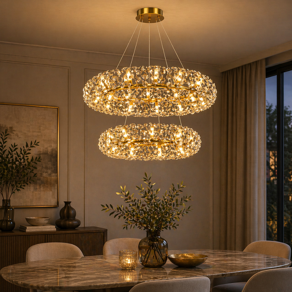 Crystal Burst Chandelier
