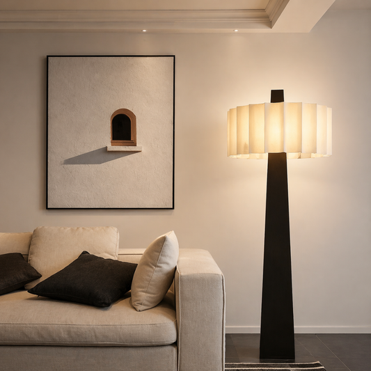 Pleat Tower Floor Lamp