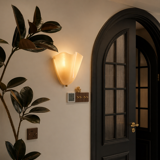 Vera Glass Petal Wall Sconce