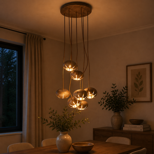 Petal Wood Chandelier