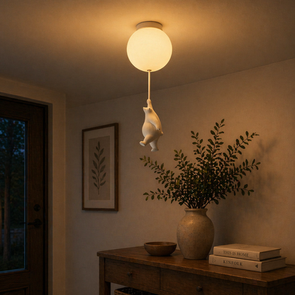 Flying Bear Ceiling Light