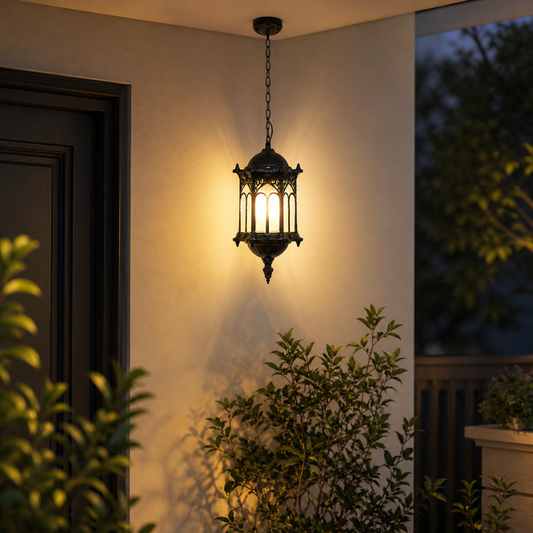 Vintage Outdoor Hanging Lantern Pendant Light