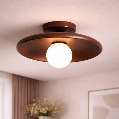 Minimalist Wooden Ceiling Light
