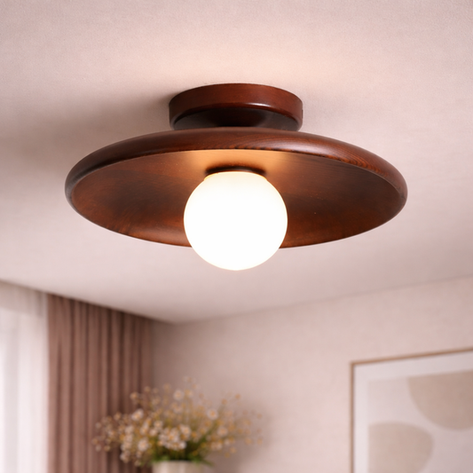 Minimalist Wooden Ceiling Light