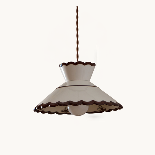 Ceramic Scallop Pendant Light