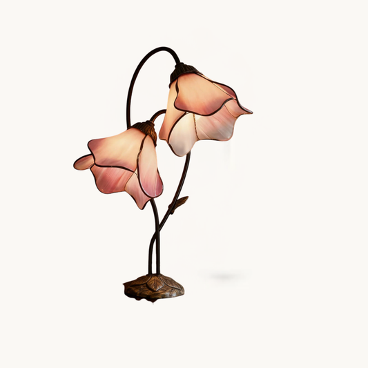 Floriva Lotus Twin Flower Table Lamp