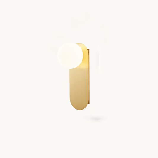 Flat Base Globe Sconce