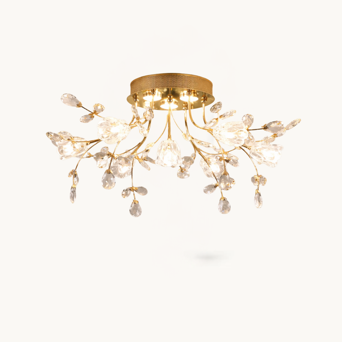 Crystal Blossom Ceiling Light