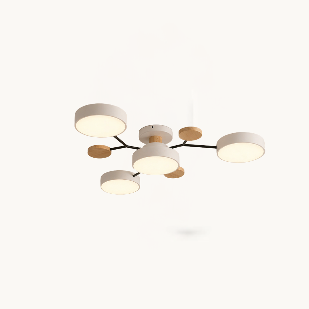 Modern Multi-Disc Branch LED Ceiling Light