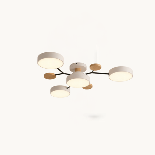 Modern Multi-Disc Branch LED Ceiling Light