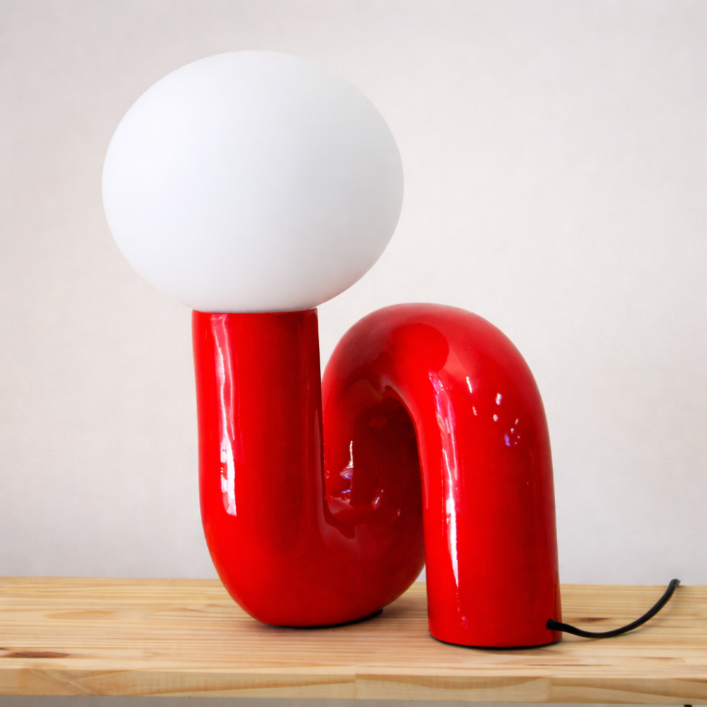 Whimsical Spiral Table Lamp