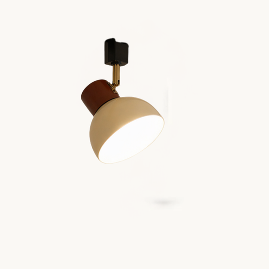 Modern Adjustable Wood Accent Track Light