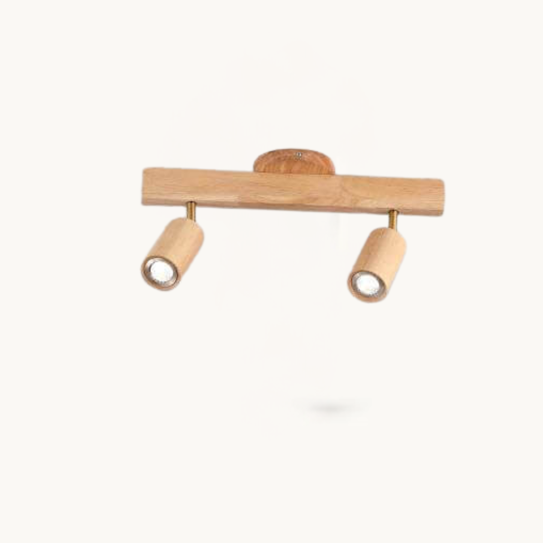Minimalist Wooden Adjustable Spotlight Ceiling Light