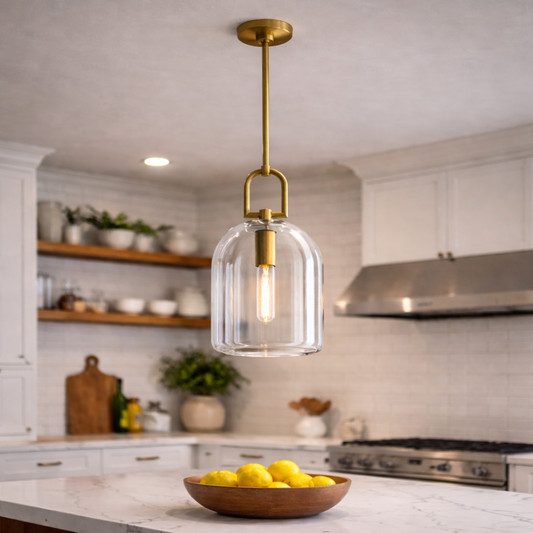 Bell Glass Pendant Light