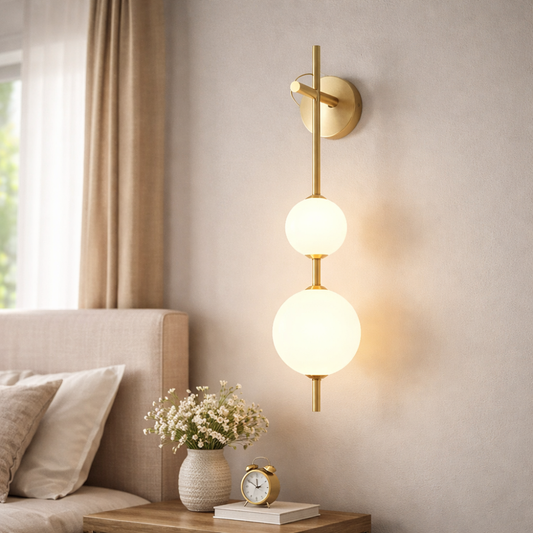Dual Globe Wall Lamp