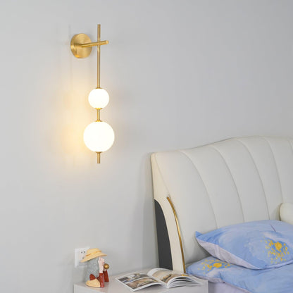 Vertical Sphere Wall Lamp