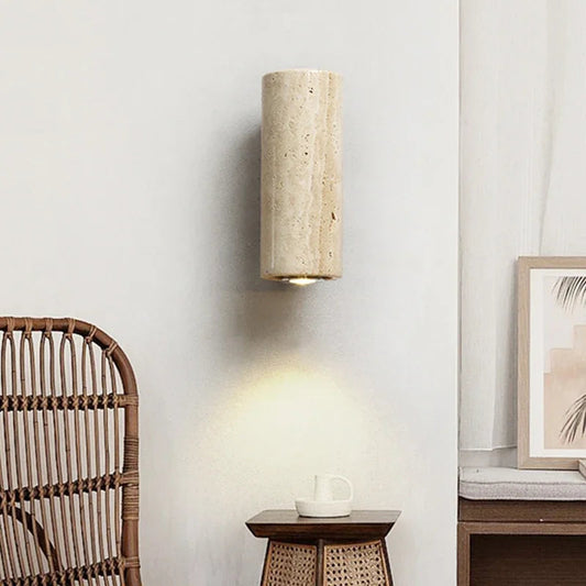 Travino Wabi Sabi Travertine Marble Wall Light