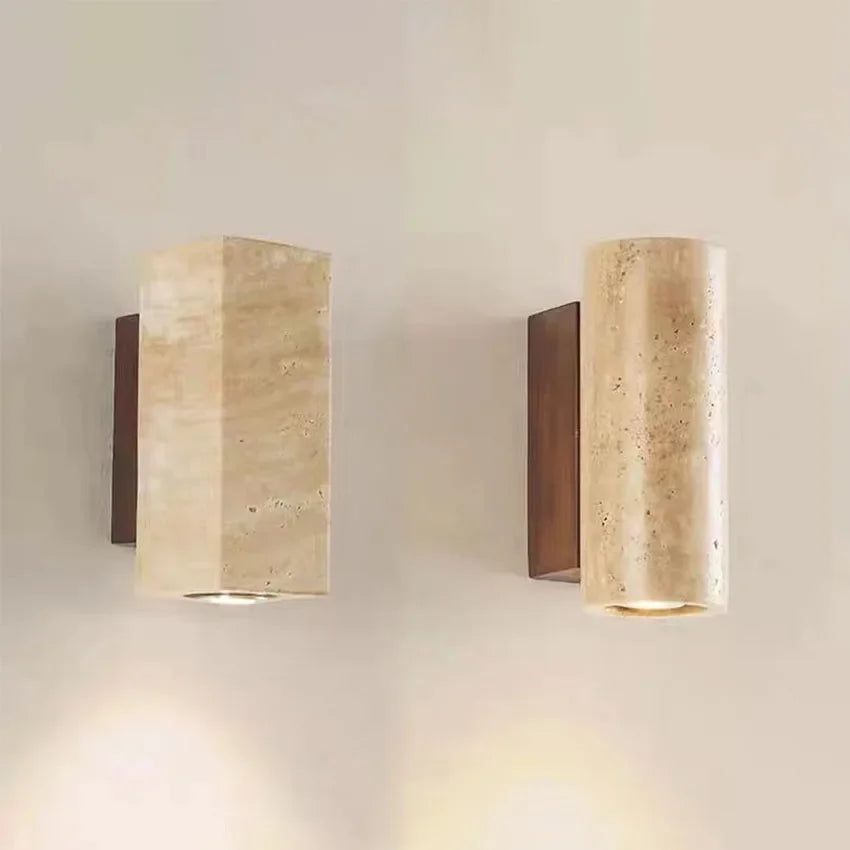 Travino Wabi Sabi Travertine Marble Wall Light