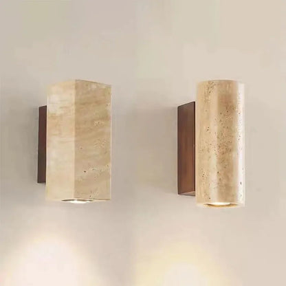 Travino Wabi Sabi Travertine Marble Wall Light