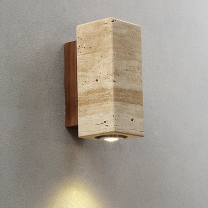 Travino Wabi Sabi Travertine Marble Wall Light
