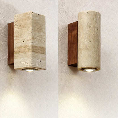 Travino Wabi Sabi Travertine Marble Wall Light