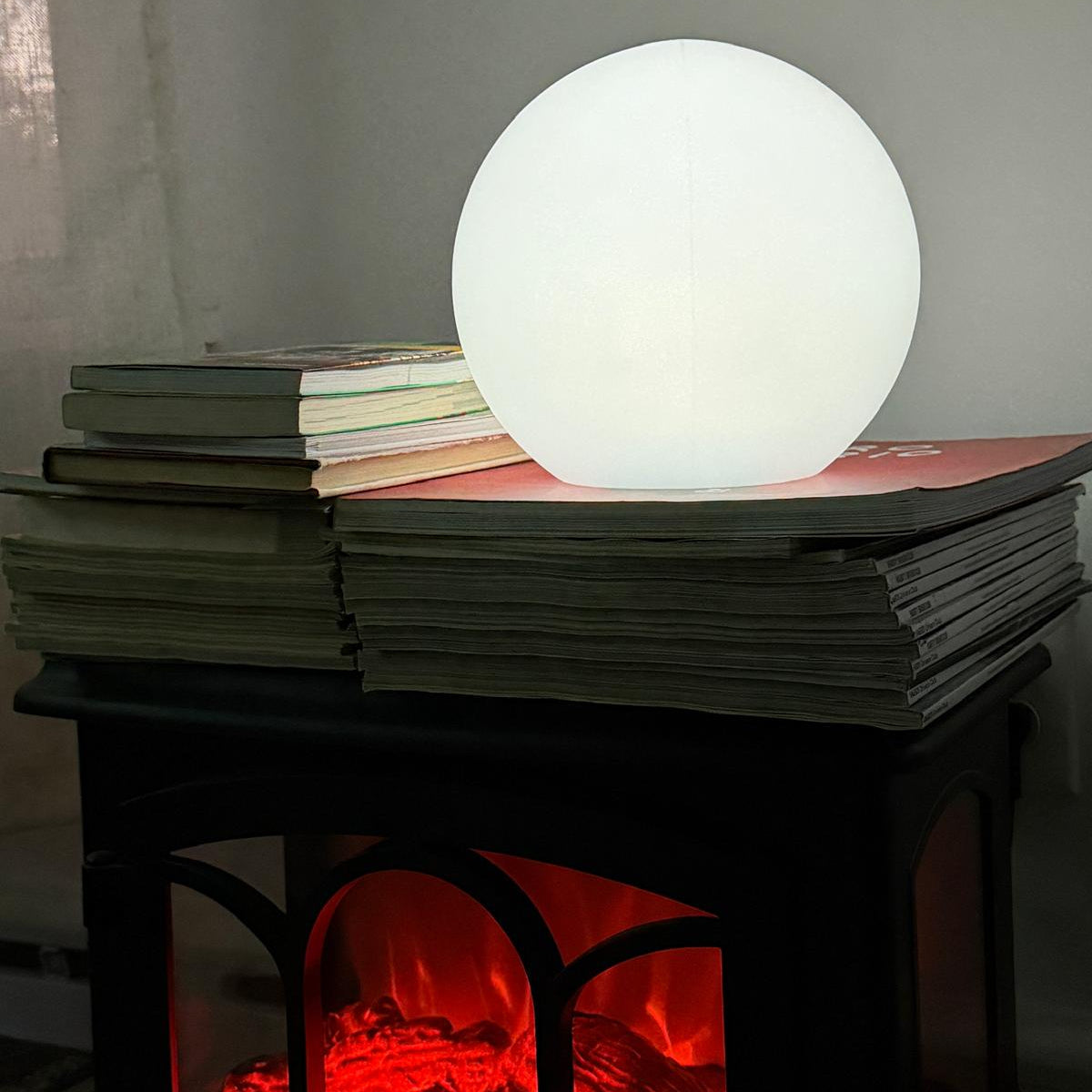 Cordless LED Moon Globe Table Lamp