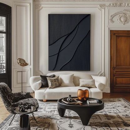 Minimalist Textured Canvas Painting