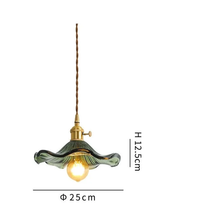 Blooming Glass Petal Pendant Light