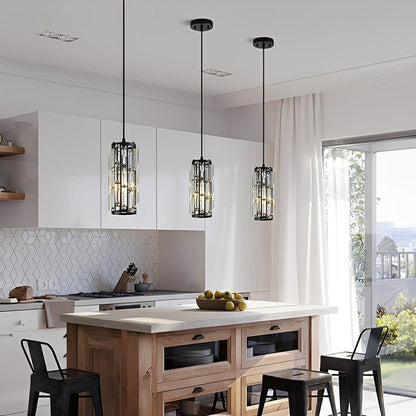 Creative Iron Crystal Glass Chandelier Pendant Lights Ceiling Lamp