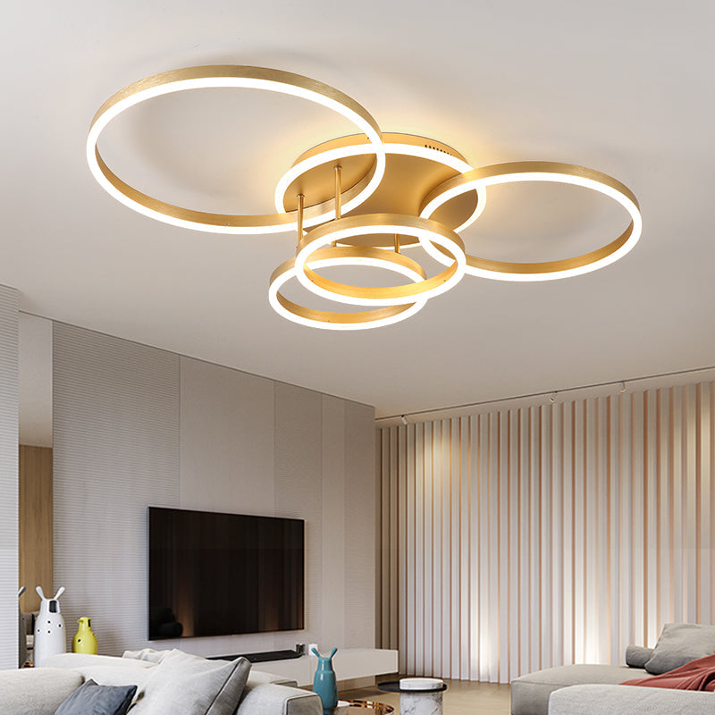 Modern Ring LED Flush Mount Ceiling Light
