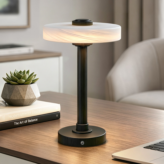 12" Modern Metal LED Table Lamp
